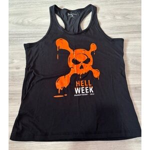 Orangetheory Hell Week 2022 Black Racerback Tank Top Women’s Small